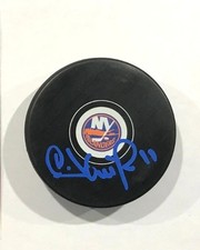 Darius Kasparaitis Signed Autograph Puck Islanders JSA COA