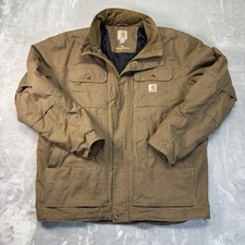 Carhartt Full Swing Jacket Men  s Sz XL Brown Insulated Work Coat Regular Fit