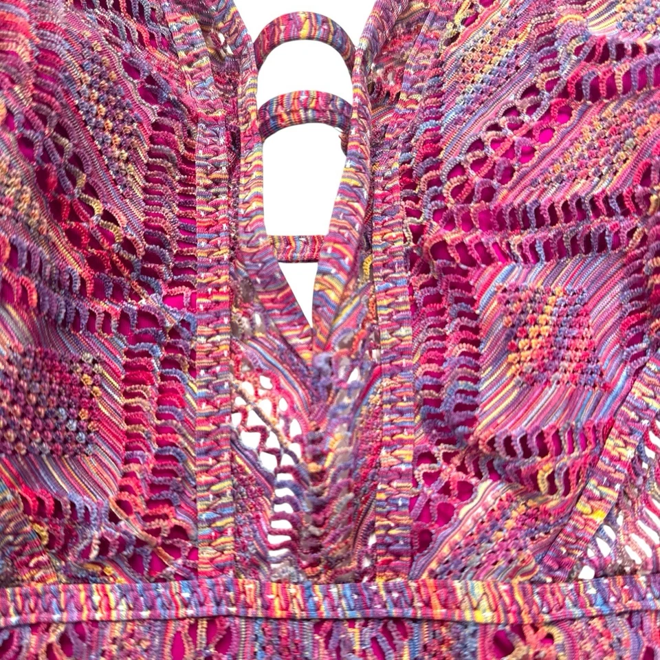 Traje de baño BECCA de Rebecca Virtue Show & Tell púrpura de una pieza talla grande 186 Foto 4 de 4