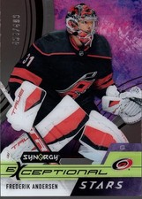 2021-22 Synergy Exceptional Stars Red #ESFA Frederik Andersen /499 - HKY