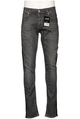 Dondup Jeans Herren Hose Denim Jeanshose Gr. W34 Baumwolle Grau #pq677c0