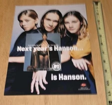 Next Year's Hanson Is.. Original 90s Pop HYPE PROMO RADIO TRADE AD Poster 8.5x11