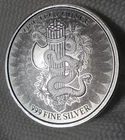 Lady Liberty Unity-Serpent Freedom Girl Bar Cut Saw Mint, 1 Troy Oz, Silver