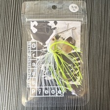 BASS PUZZLE Grass Piece FLEX Spinnerbait Chartreuse/White 5/8 oz