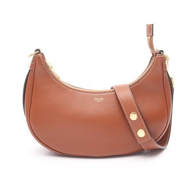 CELINE|SHOULDER BAGS (MEDIUM AVA STRAP (196923ER6 04LU) CELINE MEDIUM AVA STRAP Shoulder Bag 196923 leather Brown