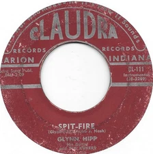 GLYNN HIPP Spit-Fire/Ridotto on Claudra rockabilly Latin mod instro 45 HEAR