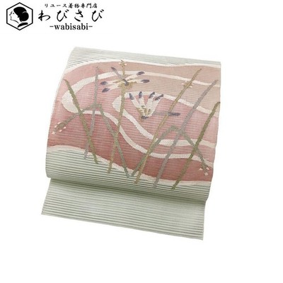 SUMMER OBI NAGOYA OBI ROTSUZURE Lakeside scenery Dragonfly O-4918
