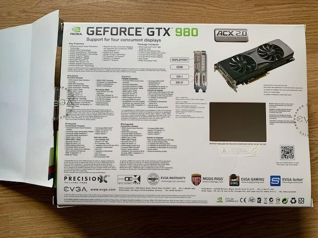 GeF GTX 980 SC Gaming ACX 2.0 4GB GDDR5 DVI-I DP HDMI PCIe 3.0x16 Graphics Card - Image 3 of 3