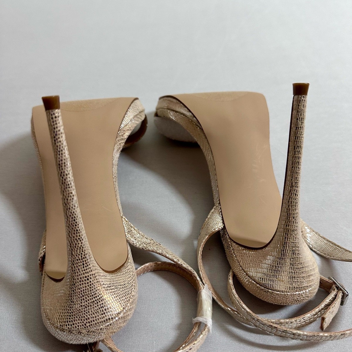 Steve Madden Wafer Stiletto Heel in Platinum Women's Size