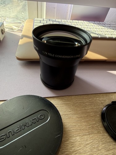 Olympus 1.7X Tele Conversion Lens 55mm from Japan with Bower 72-55 Attachment ￼