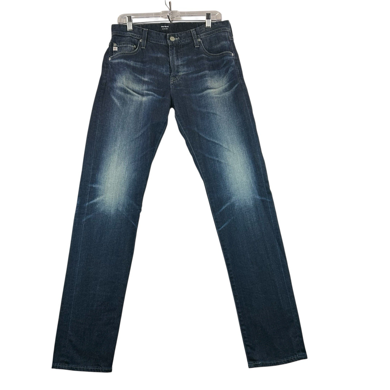 AG Adriano Goldschmied Jeans Mens 33R The Tellis Modern Slim Blue Dark Wash