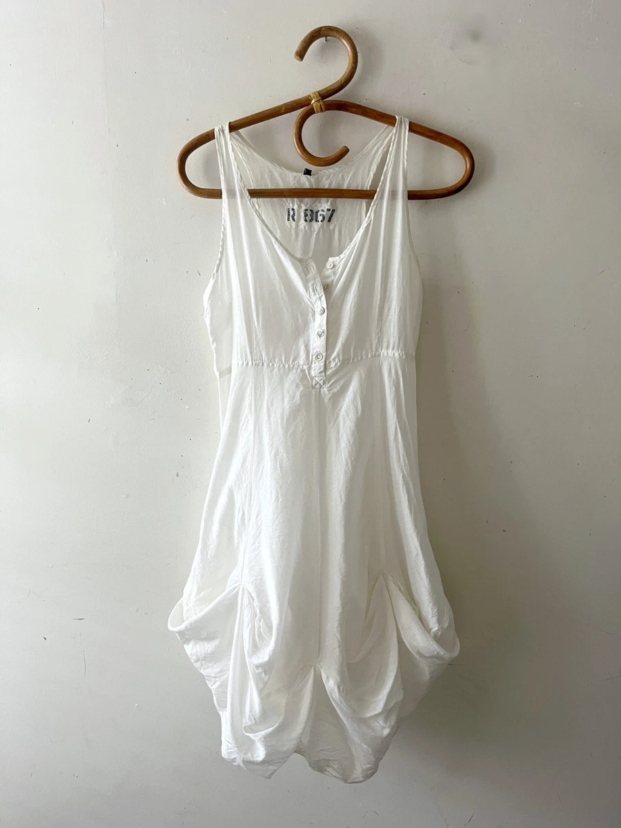 90s style white dress Silk 90's Style White Slip Dress XL