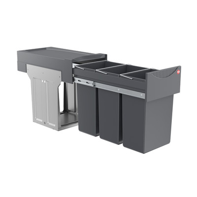 Hailo Abfallsammler 3x10L Abfalltrennsystem Einbau Mülleimer Abfalleimer 3666131