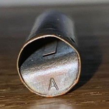 Vintage 1920s Metal Tuning Whistle Note "A" Stamped Musical Instrument