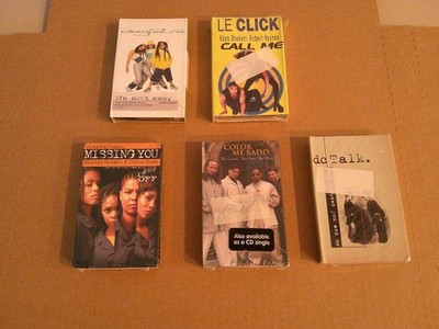 5 Various Cassette Sealed Singles Cleo P Le Click Brady T Color Me Bad & DC T.