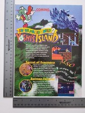 Super Mario World 2 Yoshis Island Original Print Ad / Poster Game Gift Art