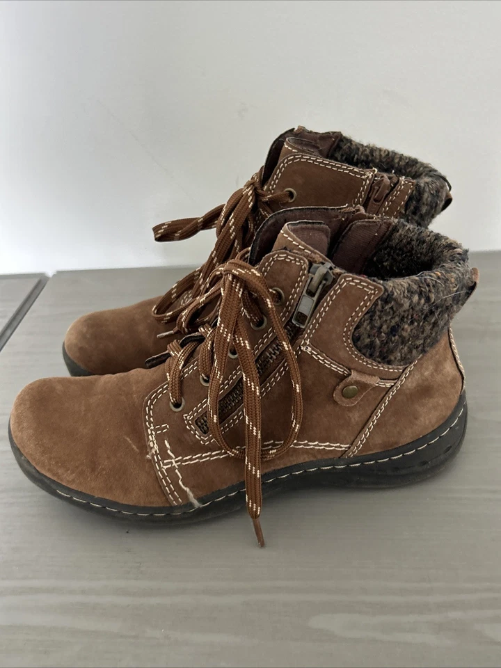 Planet Shoes ‘tannin” Brown Ankle Boots Side Zip Size AU 7 - image 4 of 4