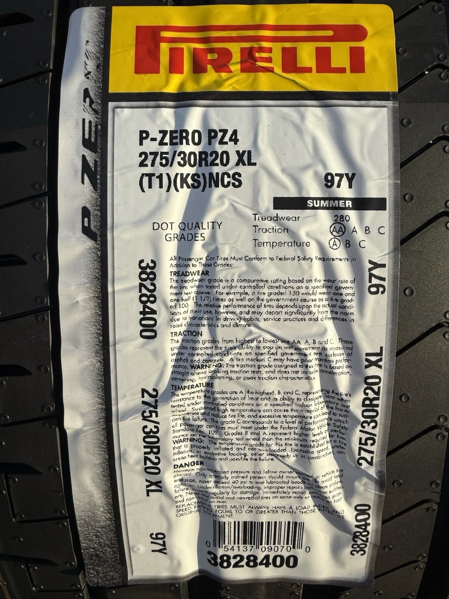 TWO 275/30R20 97Y Pirelli P Zero PZ4 Summer Tires | XL | 9/32