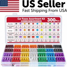 300PCS 12V Auto Blade Fuse Assortment Kit Set Car Truck Motorcycle RV Boat Fuses