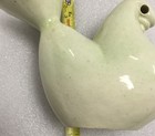 RARE Vintage Handmade Ceramic Green Color Dove Bird — photo 5