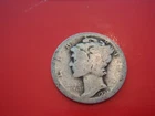 1924 P  Mercury Dime - worn album filler, actual coin in photo
