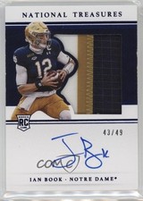 2021 Panini National Treasures Collegiate Century Blue 43/49 Ian Book Auto 4f5