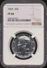 1964 Kennedy Half Dollar NGC PF 68