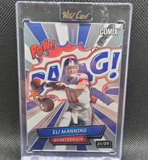 Wild Card COMIX Eli Manning Serial Numbered 21/25 Football Card 2025