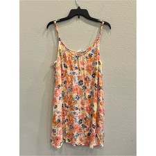 Roxy Floral Beach Cover Up Swim Cover Dress L...