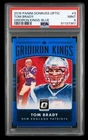 2016 donruss optic #3 tom brady; blue /149 gridiron kings holo prizm PSA 9