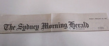 The Sydney Morning Herald - Masthead - Newspaper - Australia - Vintage - 1981