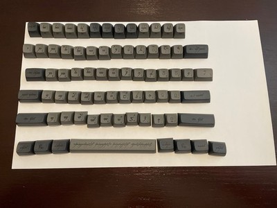 Drop + The Lord of the Rings MT3 Black Speech Keycaps (Base, Extras, Magma)