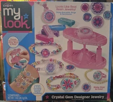 Cra-Z-Art My Look Crystal Gem Designer Jewelry kit  With 5 Different Compounds