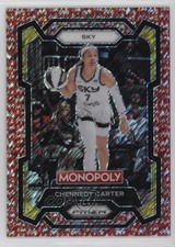 2024 Prizm Monopoly WNBA Millionaire Red Shimmer 73/100 Chennedy Carter #52 13c5