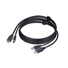 StarTech 6ft 1.8m HDMI and USB 5Gbps KVM Cable, 4K 60Hz, HDMI 2.0 and USB Comb