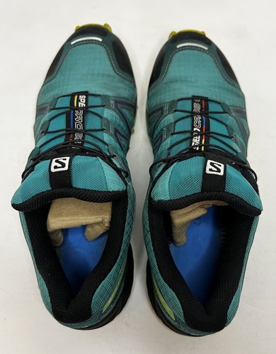 Salomon Speedcross 4 Damen-Traillaufschuhe Wandern Größe US 8,5 türkis gebraucht, in einwandfreiem Zustand - Bild 9 von 11