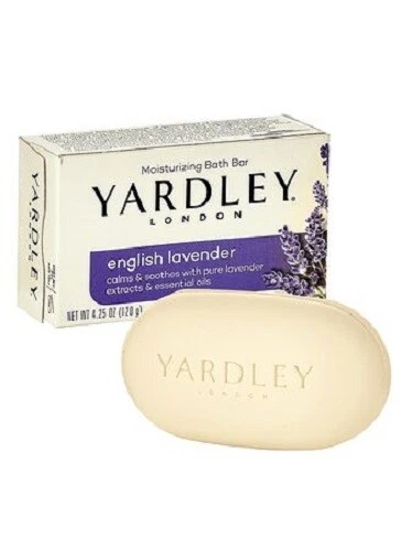 Yardley English Lavender Bar Soap Calming Moisturizing Essential