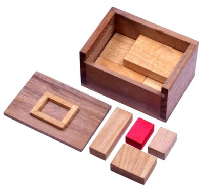 Logoplay Holzspiele Spiel, Schlangenwürfel 4x4 Gr. S - 6 Cm Kantenlänge
