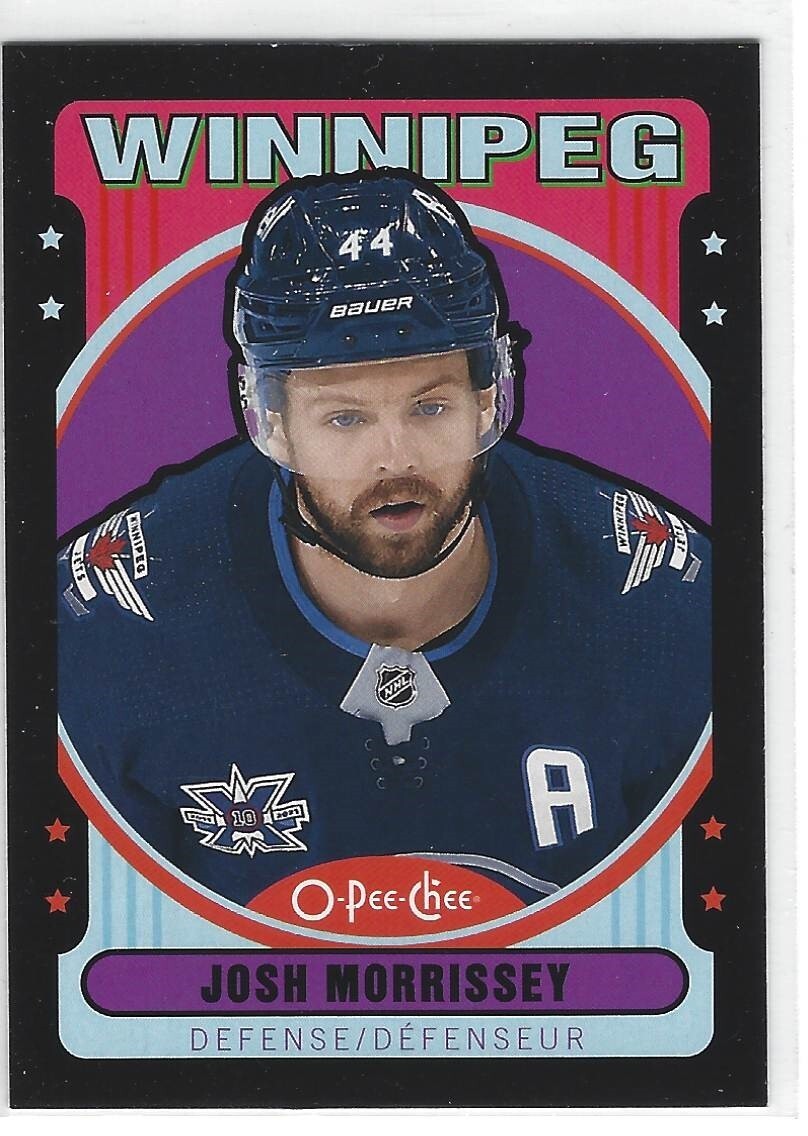 2021-22 O-Pee-Chee Josh Morrissey Retro Black Parallel #d 058/100