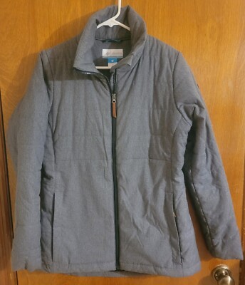 Womens Columbia Insulated Grey Coat Jacket Size S 