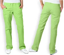 New Ladies Cargo Combat Casual Trousers Womens Sport Bright Green Scrub Workwear