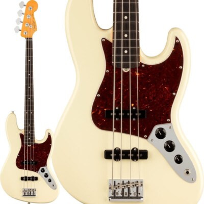New Fender USA American Professional II Jazz Bass Olympic White