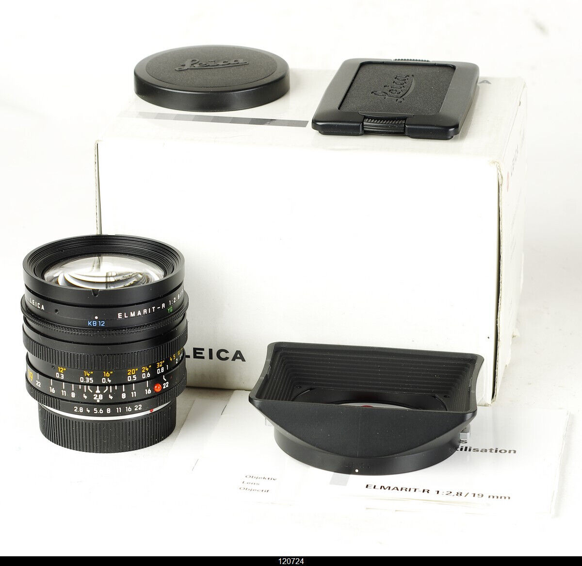 Leica Elmarit-R 19mm f/2.8 V2 Ver II ROM # 3879253 Lens Leica Elmarit-R 19mm f/2.8 V2 Ver II ROM # 3879253 Lens
