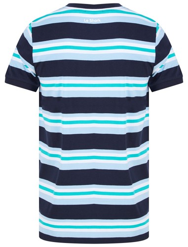 Men's Le Shark Short Sleeve T-Shirt Crew Neck 100% Cotton Casual Summer Top - 第 27/34 張圖片