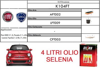 KIT TAGLIANDO 3 FILTRI + 5LT OLIO SELENIA K 5W40 ALFA ROMEO GIULIETTA 1.8 TBI