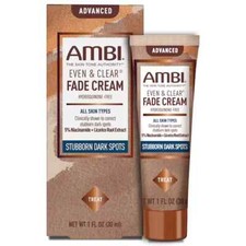 AMBI Even  Clear Facial Fade Cream, Hydroquinone-Free, 1 OZ