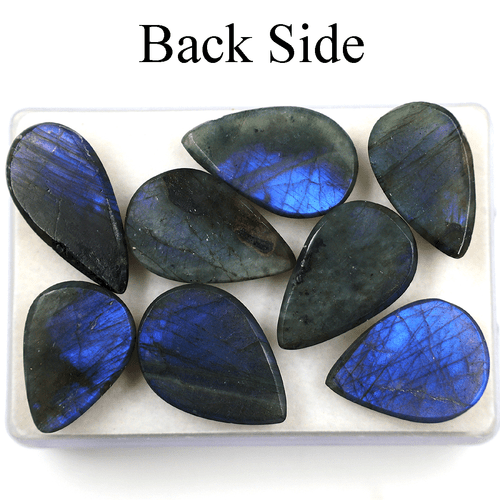 8 pz labradorite naturale blu flash da collezione alta qualità cristallo gioielli - Foto 10 di 12