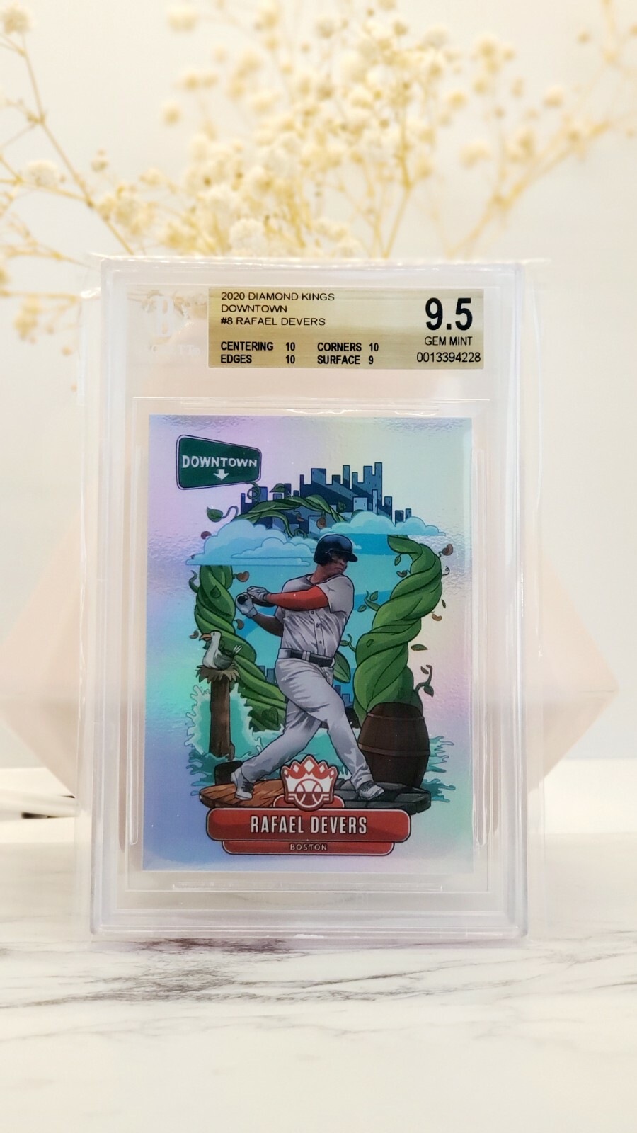 2020 Panini Diamond Kings Rafael Devers SSP Downtown BGS 9.5 Gem Mint! Pop 2!