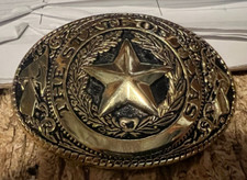 VINTAGE BELT BUCKLE----THE STATE OF TEXAS---STAR