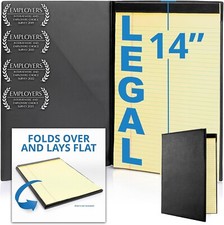 "Legal Size Padfolio 8.5 X 14 Inch Portfolio Folder for Legal Pad, Professiona
